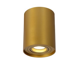 Simple matte gold/brass ceiling spot 9.6 cm GU10