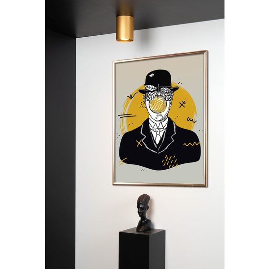 Simple matte gold/brass ceiling spot 9.6 cm GU10