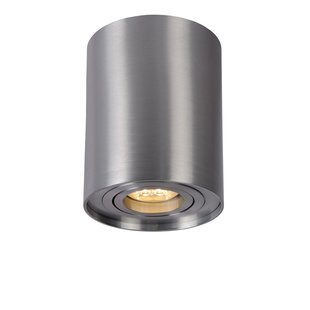 Simple matt chrome ceiling spotlight 9.6 cm GU10