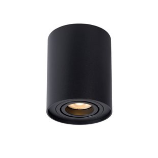 Simple black ceiling spot 9.6 cm GU10