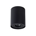 Simple black ceiling spot 9.6 cm GU10