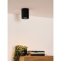 Simple black ceiling spot 9.6 cm GU10
