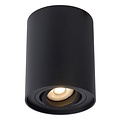 Simple black ceiling spot 9.6 cm GU10