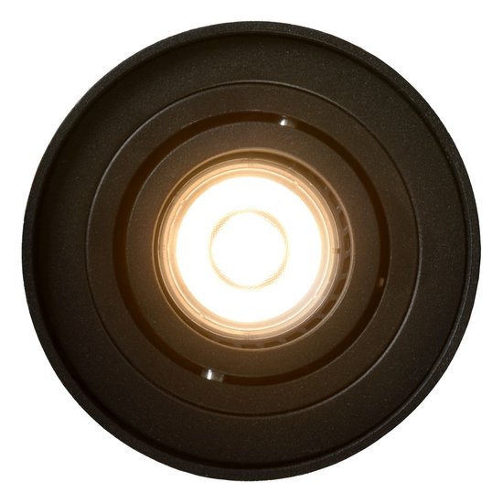 Simple black ceiling spot 9.6 cm GU10