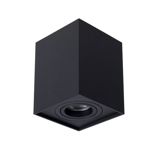 Foco de techo simple negro GU10