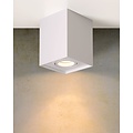 Weißer einfacher Deckenspot 9,6 cm GU10