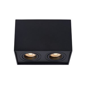 Eenvoudige plafondspot GU10 zwart