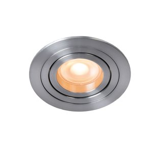 Practical matt chrome and modern recessed spot 9.2 cm GU10