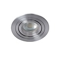 Practical matt chrome and modern recessed spot 9.2 cm GU10