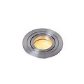 Practical matt chrome and modern recessed spot 9.2 cm GU10