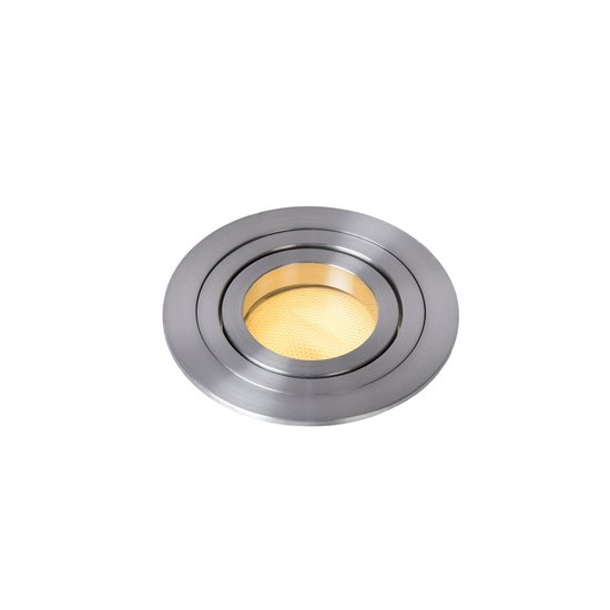 Praktischer matt verchromter und moderner Einbaustrahler 9,2 cm GU10