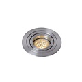 Practical matt chrome and modern recessed spot 9.2 cm GU10