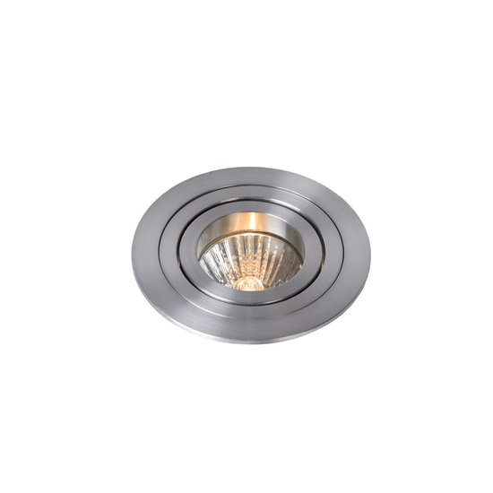 Practical matt chrome and modern recessed spot 9.2 cm GU10
