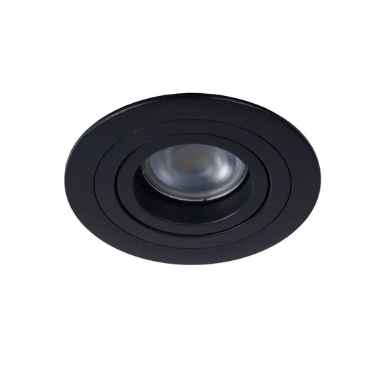 Practical and modern black recessed spot 9.2 cm GU10
