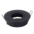 Práctico y moderno foco empotrable negro 9,2 cm GU10