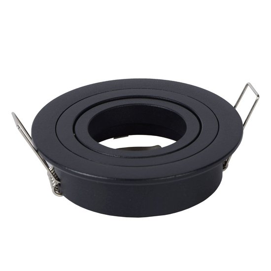 Practical and modern black recessed spot 9.2 cm GU10