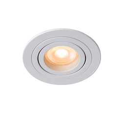 Foco empotrable moderno y práctico blanco 9 cm GU10