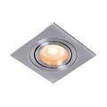 Matt chrome modern practical recessed spot GU10