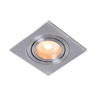 Matt chrome modern practical recessed spot GU10