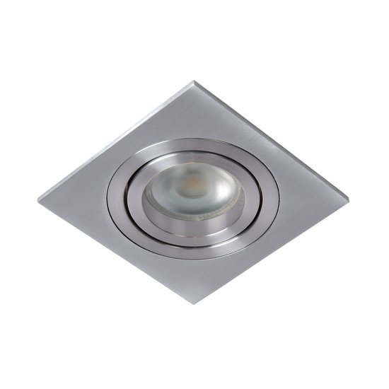 Matt chrome modern practical recessed spot GU10