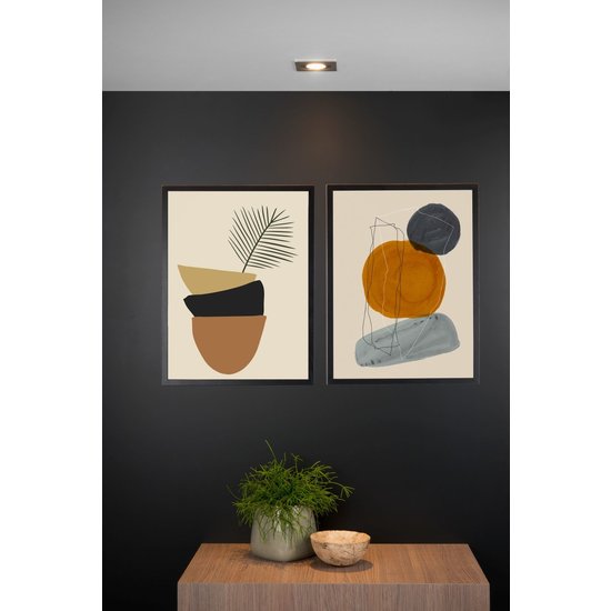 Matt chrome modern practical recessed spot GU10