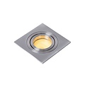Matt chrome modern practical recessed spot GU10