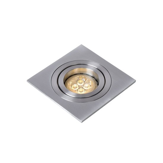 Matt chrome modern practical recessed spot GU10