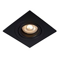 Practical black modern recessed spot GU10