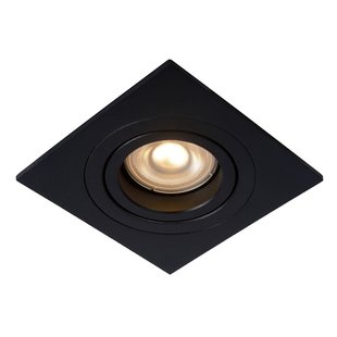 Practical black modern recessed spot GU10