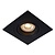 Practical black modern recessed spot GU10