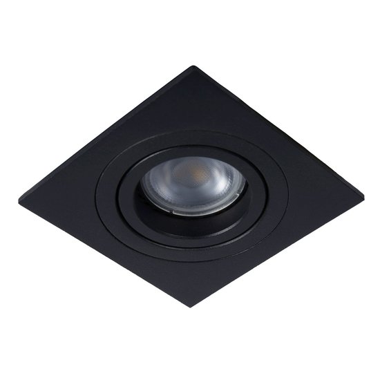 Practical black modern recessed spot GU10