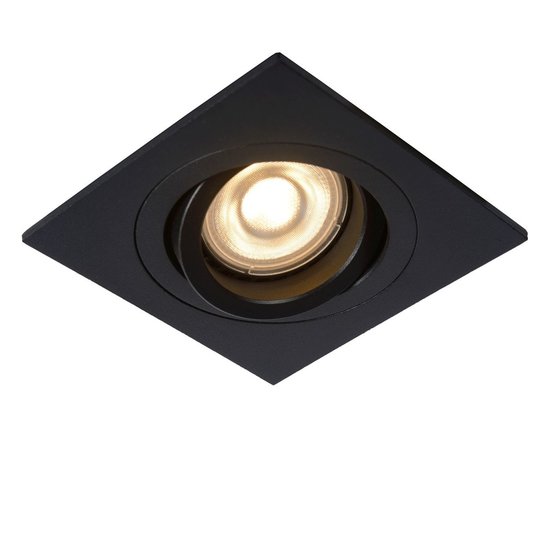 Practical black modern recessed spot GU10