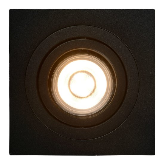 Practical black modern recessed spot GU10