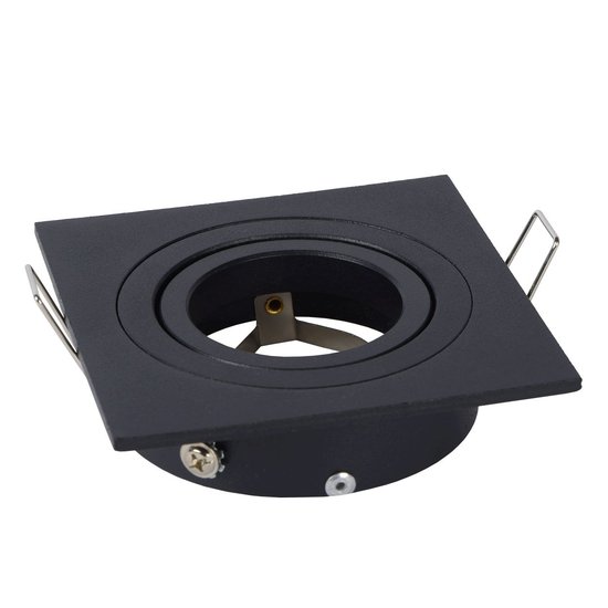 Practical black modern recessed spot GU10