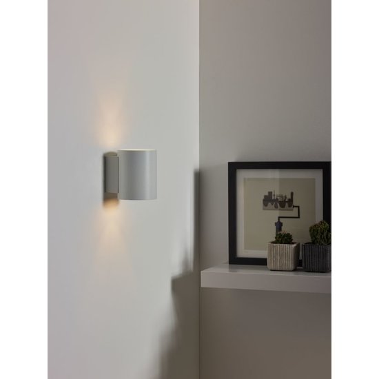 Uniek modern witte design wandlamp 8 cm G9