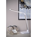 Witte futuristische en multifunctionele bureaulamp LED DIM 8W 2700K/6000K