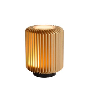 Elegante lámpara de mesa moderna oro mate/latón 10,6 cm LED 5W 3000K