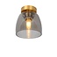 Matt gold/brass with glass bathroom ceiling lamp G9 IP44