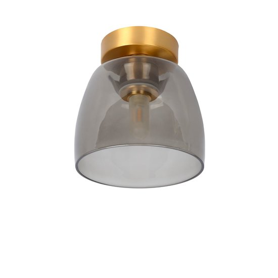 Plafón de baño oro mate/latón con cristal G9 IP44