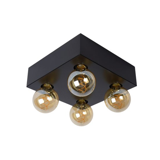 Heavy industrial-look ceiling lamp 4xE27 lamps