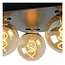 Zware industrial-look plafondlamp 4xE27 lampen