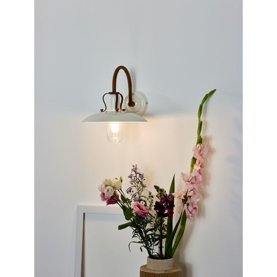 Klassiek beige wandlamp 24 cm E27