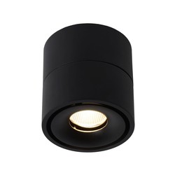 Modern, manoeuvrable black ceiling spot 7.8 cm LED DIM 10W 2700K