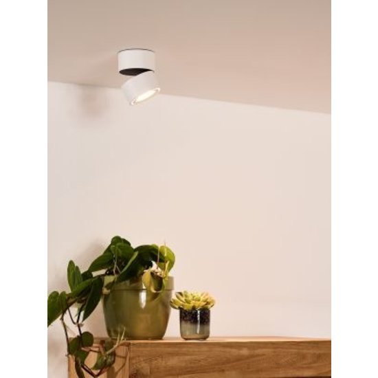 Spot de plafond blanc moderne et maniable 7,8 cm LED DIM 10W 2700K