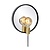 Beautifully reflective black mirror lamp E27