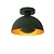 Green ceiling lamp with a touch of retro and a touch of modern 25 cm E27