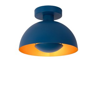 Blue ceiling lamp with a touch of retro and a touch of modern 25 cm E27