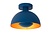 Blue ceiling lamp with a touch of retro and a touch of modern 25 cm E27