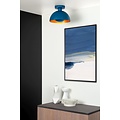 Blue ceiling lamp with a touch of retro and a touch of modern 25 cm E27