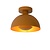 Ocher yellow ceiling lamp with a touch of retro touch modern 25 cm E27